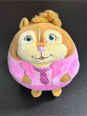 Ty Brittany Alvin The Chipmunks Plush in Pink and Yellow 2010s